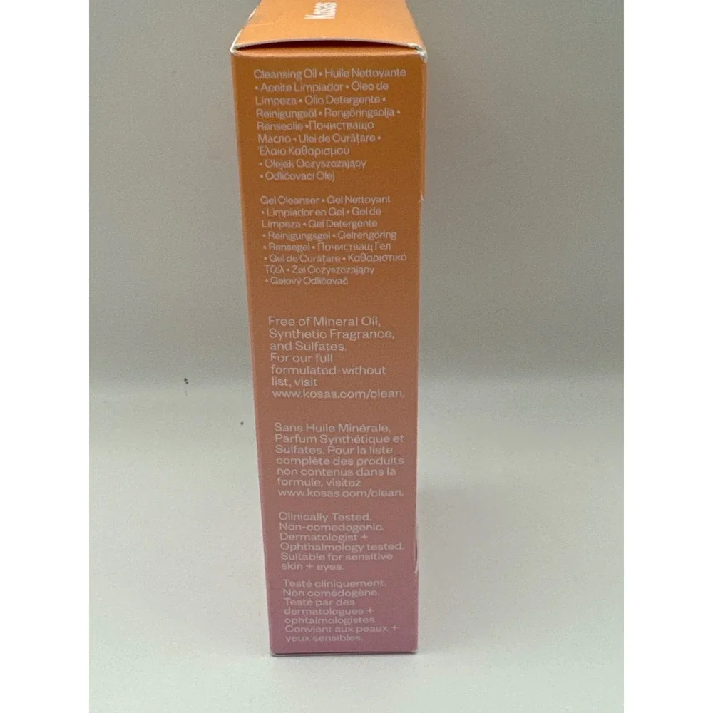 Kosas Plump + Juicy Double Cleansing System Oil and Gel Cleanser‎ Mini Set NEW